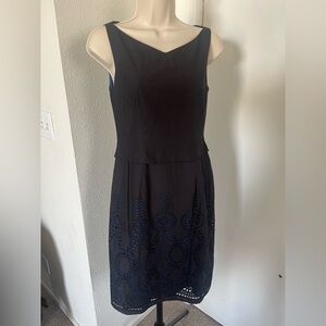 Elegant Black and Blue Dress